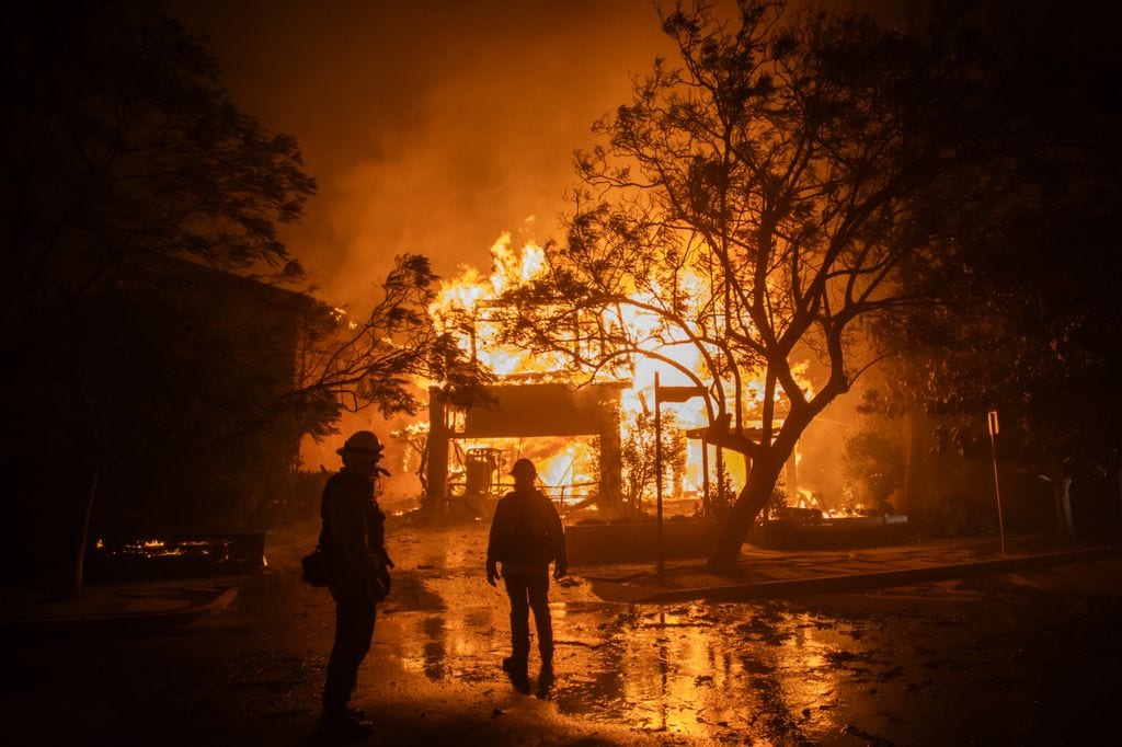 El fuego ha afectado principalmente la zona de Pacific Palisades.