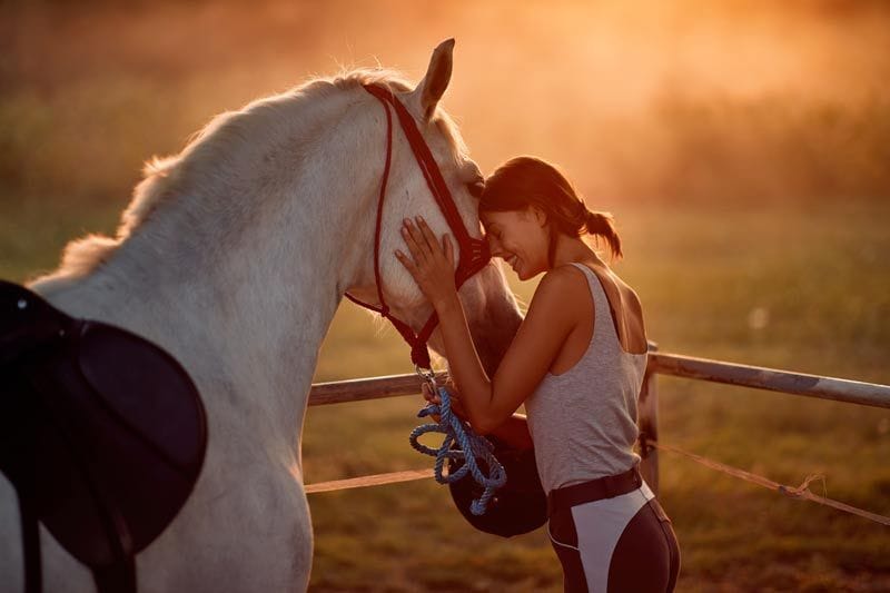 mujer caballo