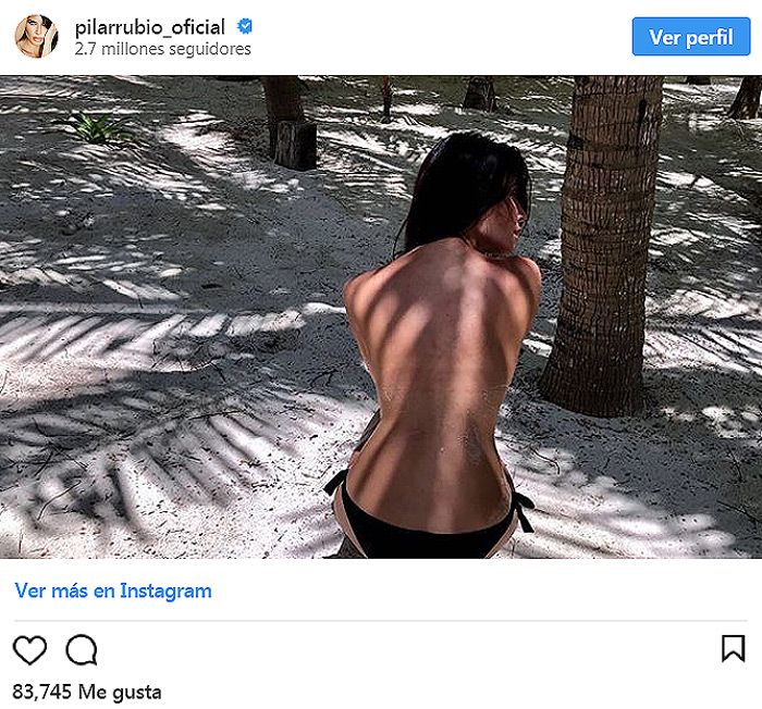 La imagen más sensual de Pilar Rubio en sus vacaciones