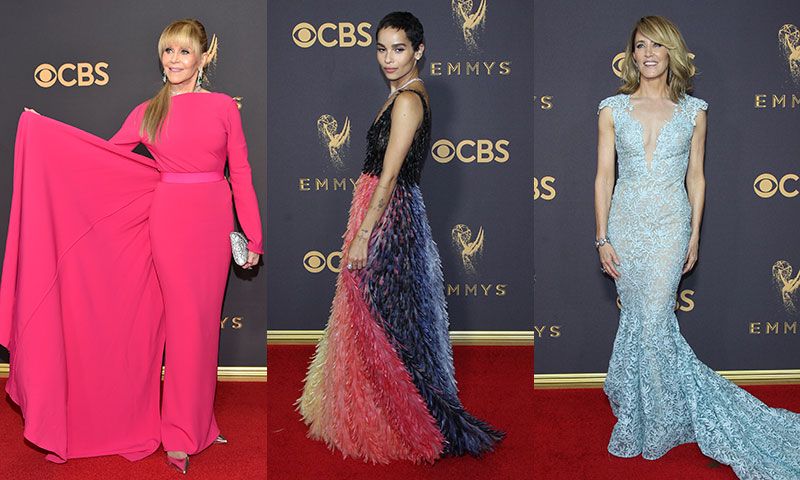 celebrities en la alfombra roja de los emmy awards