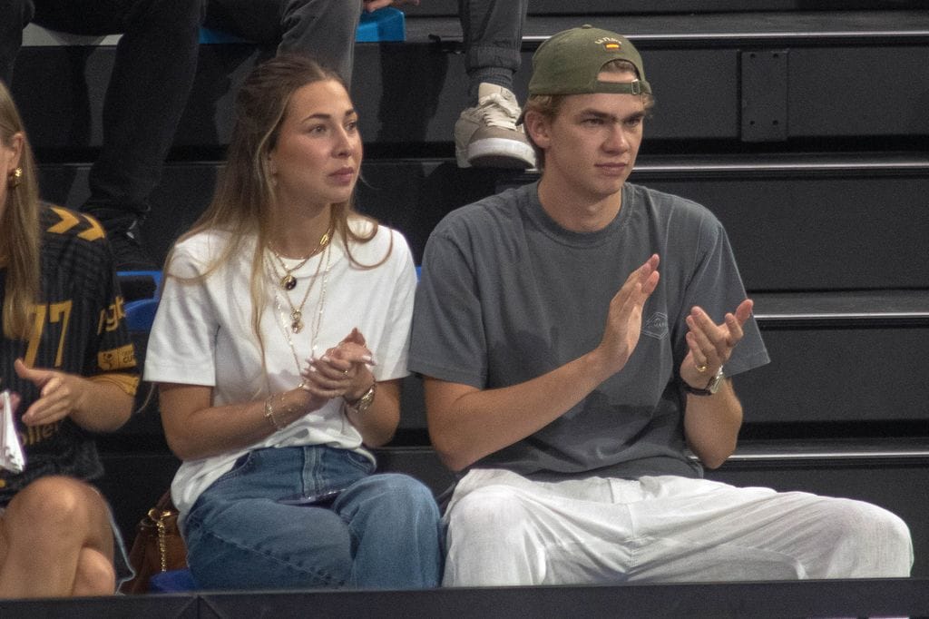 Olympia Beracasa y Miguel Urdangarin en el partido de Pablo Urdangarin a 07 de Septiembre en Granollers 