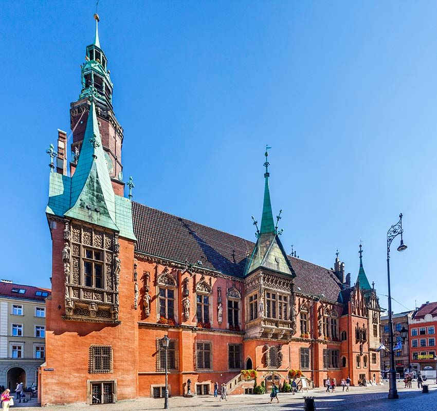 Wroclaw, edifico del antiguo Ayuntamiento