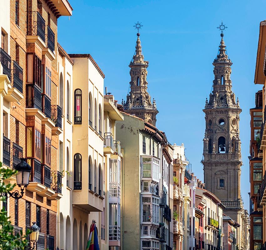 Calle portales en Logroño