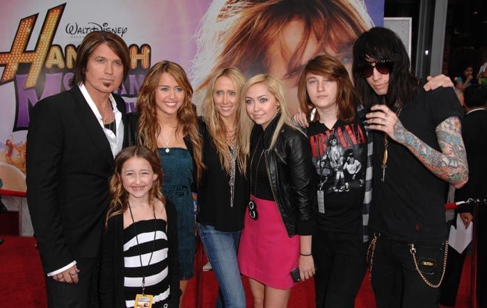 Miley Cyrus y su familia