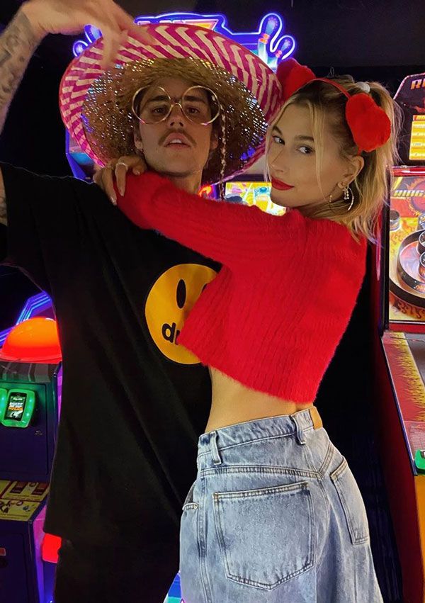 Hailey y Justin Bieber en una fiesta