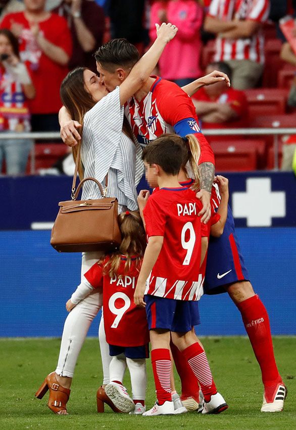 Fernando Torres con su familia