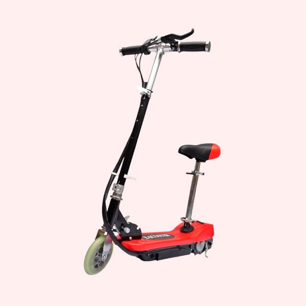 EL MEJOR PATINETE ELÉCTRICO CON SILLÍN LIGERO: Patinete Eléctrico Con Asiento Rojo 120 W Vidaxl