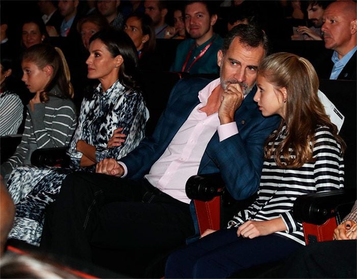 Los Reyes, la princesa Leonor y la infanta Sofía en los Premios Princesa de Girona