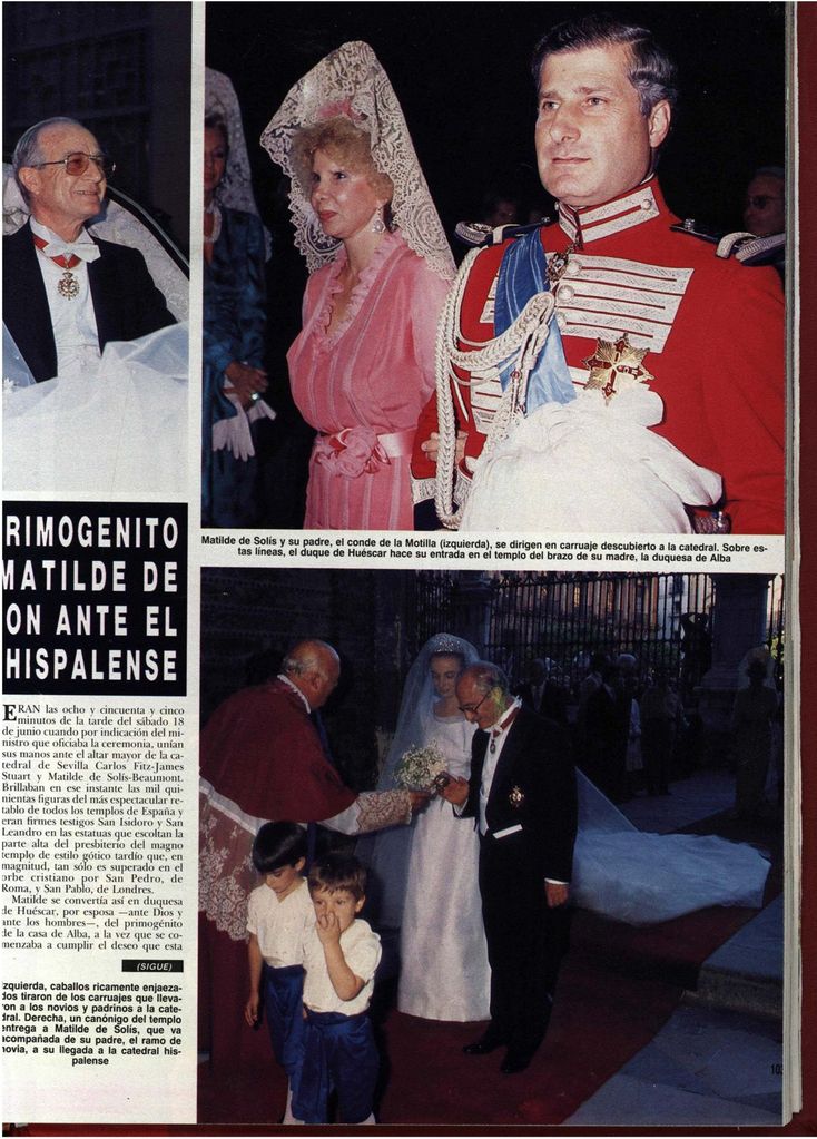 La gran boda sevillana del duque de Alba y Matilde Solís