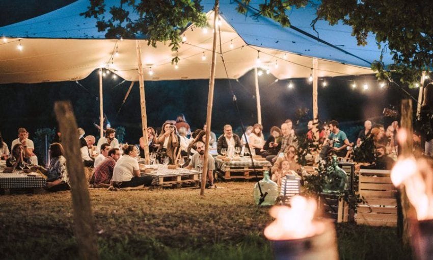 Festival Mahasti Artean (Entre Viñedos) celebrado en septiembre de 2021 en Bodegas Itsasmendi.