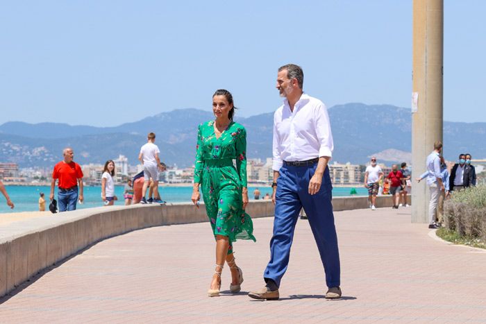 Los Reyes, en su viaje a Mallorca en junio de 2020