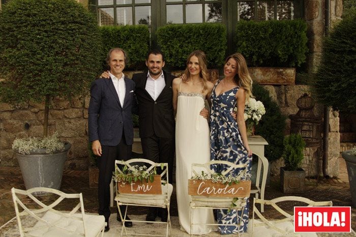 Carola Baleztena y Emiliano Suárez, las románticas imágenes de la ceremonia de su compromiso matrimonial