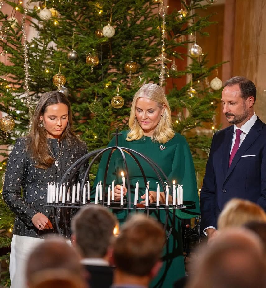 La familia real noruega, en un acto prenavideño de esta semana