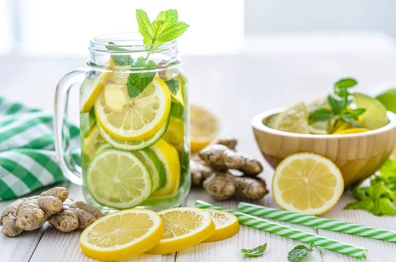 jengibre agua limon