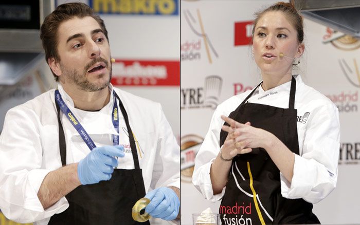 Jordi Roca y su mujer Alejandra Rivas (El Celler de Can Roca y Rocambolesc) volverán a subirse al escenario de Madrid Fusión, esta vez para ofrecer una demostación sobre la cocina con turrón.
