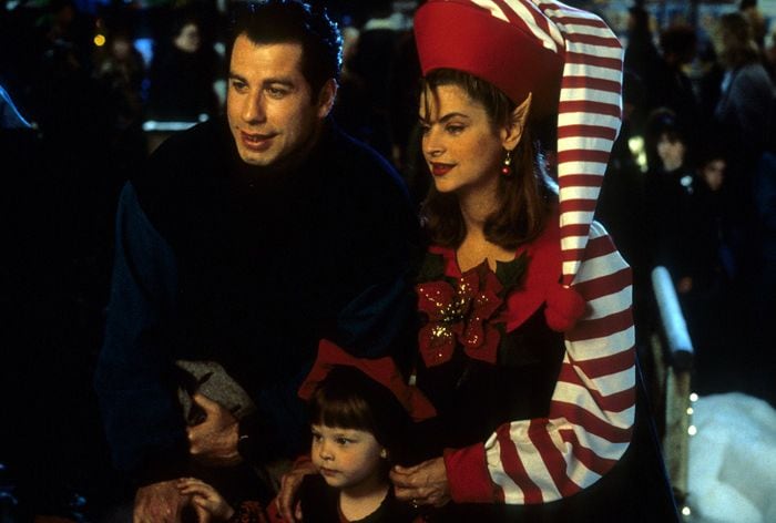 John Travolta y Kirstie Alley en la película Mira quién habla