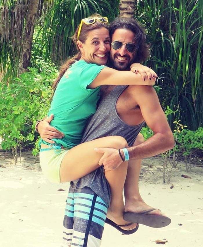 Raquel Sánchez Silva y su marido 