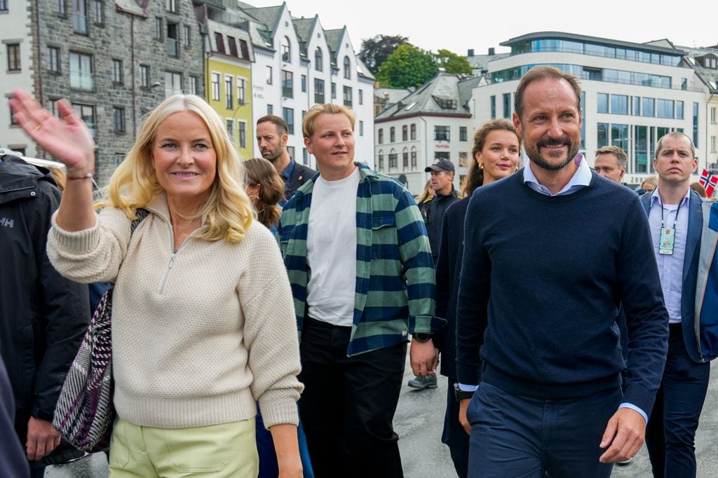 Haakon y Mette Marit de Noruega