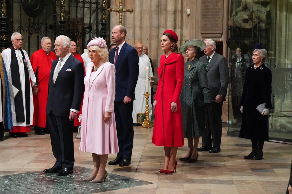 King Carlos, Queen Camila, Prince Guillermo and Princess Kate in Commonwealth Day service        