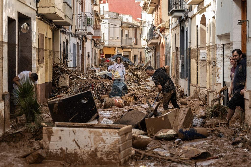 Imagen de la devastación causada por la DANA en Valencia.