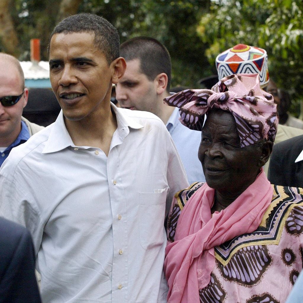 Barack Obama y su abuela Sarah