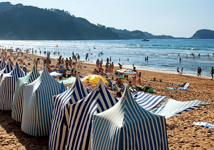 Playa de Zarautz guipuzcoa