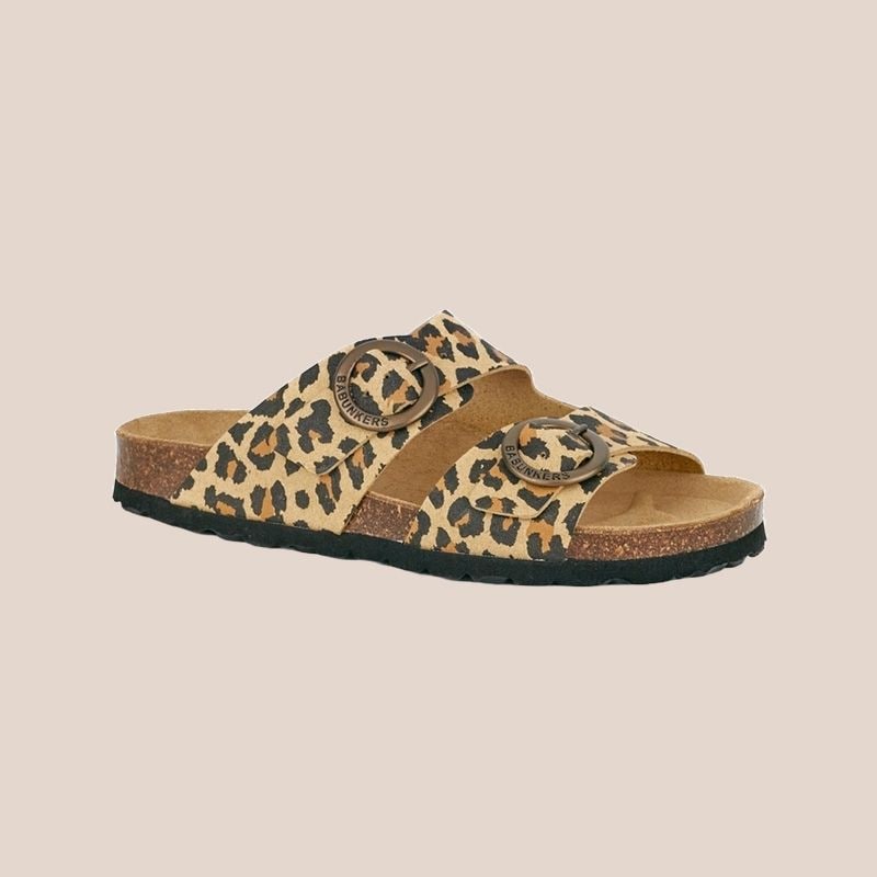 babunkers sandalias animal print