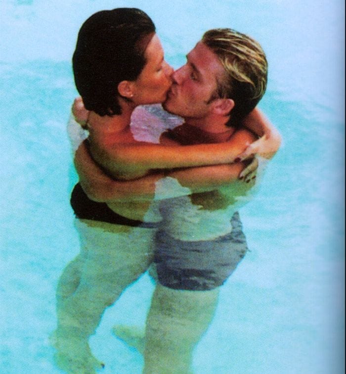David y Victoria Beckham durante su luna de miel