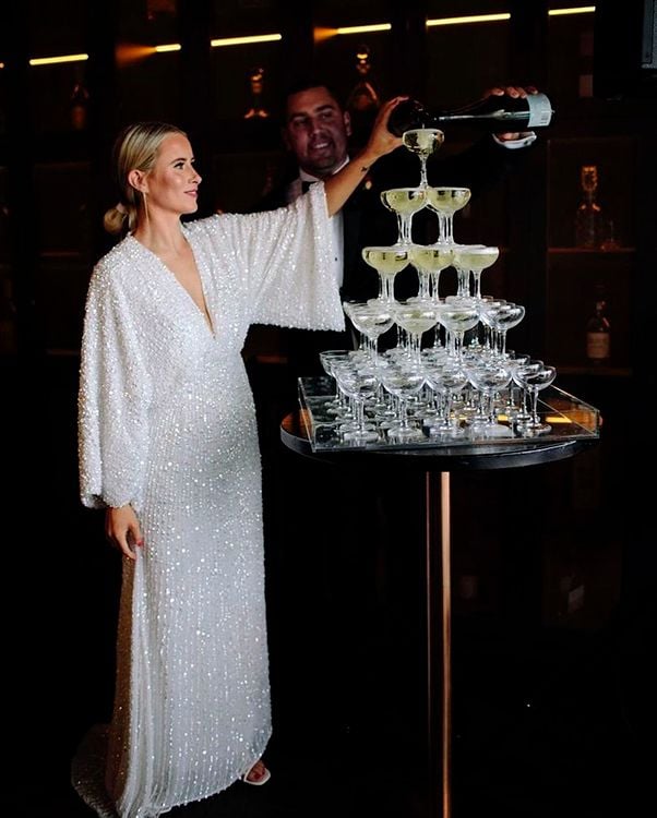 Copas de champán en bodas