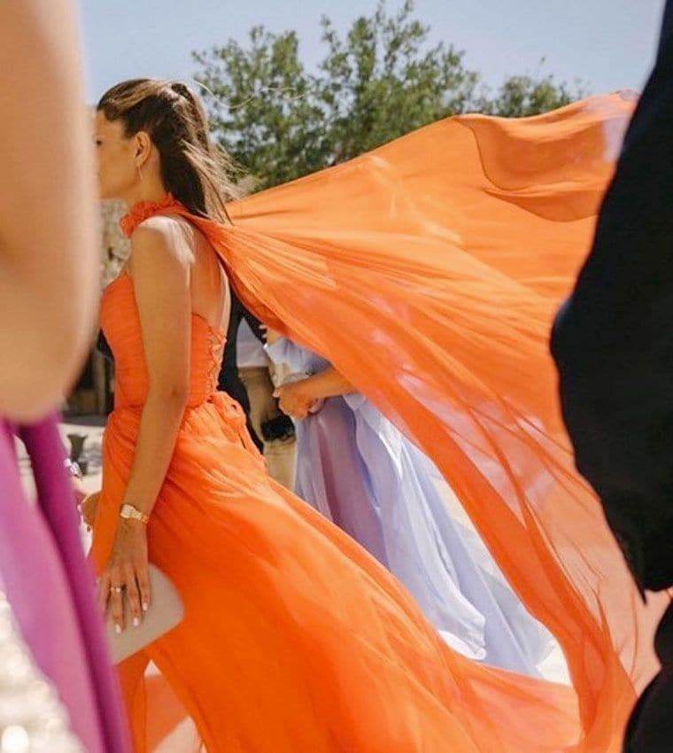 vestido naranja Ze García