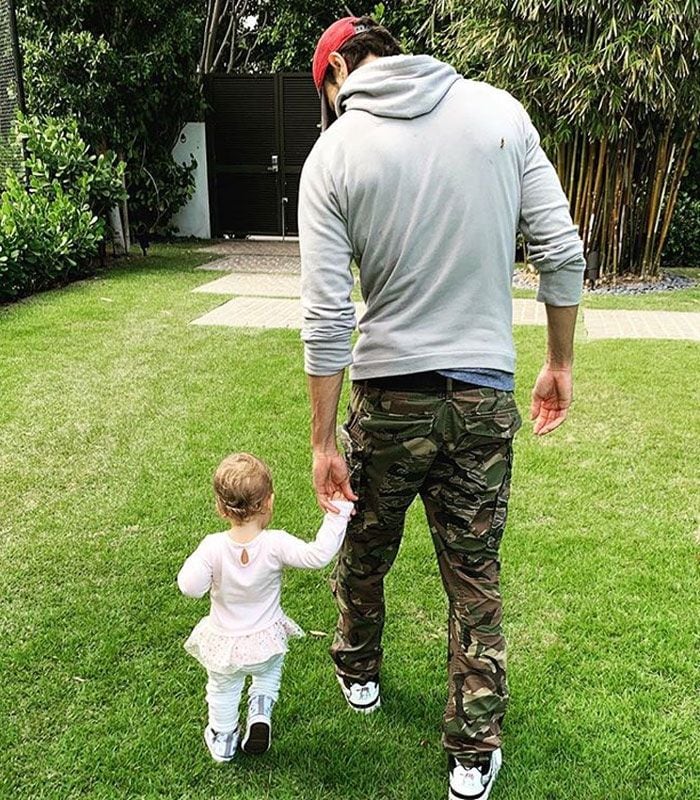 Enrique Iglesias con su hija Lucy