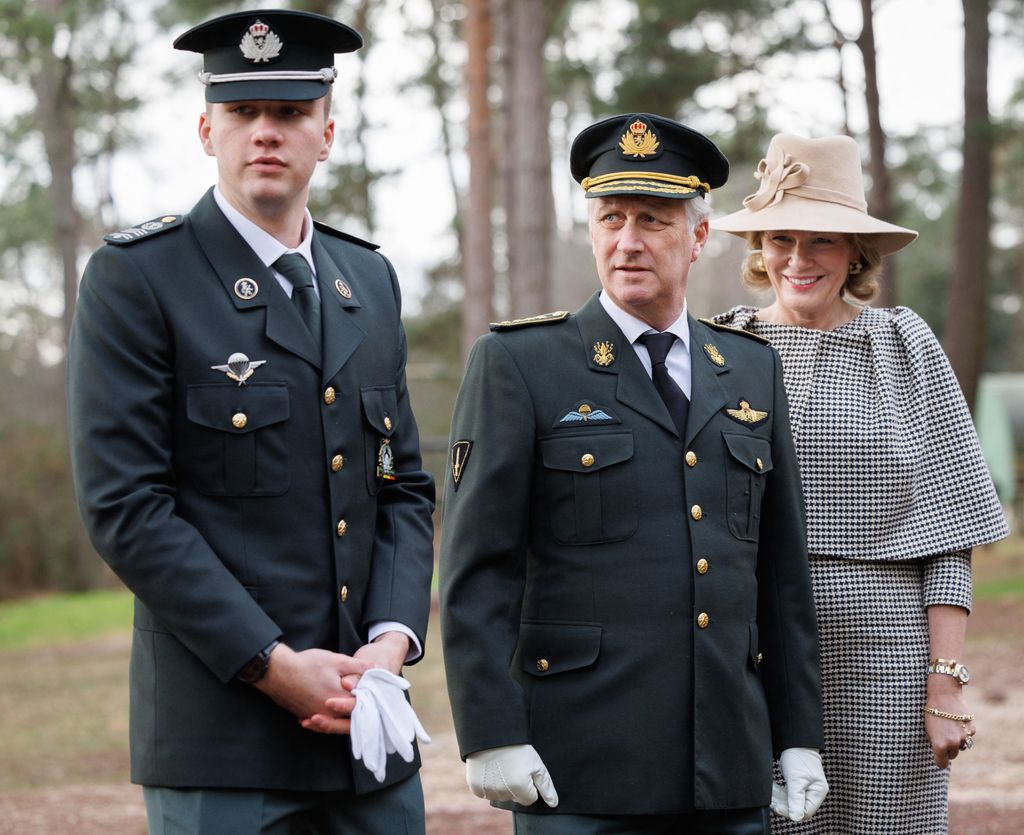 Felipe de Bélgica, Matilde de Bélgica y Gabriel de Bélgica