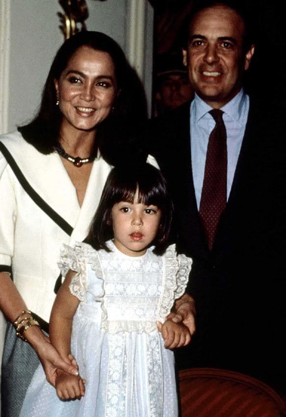 Isabel Presyler y Carlos Falcó con su hija Tamara