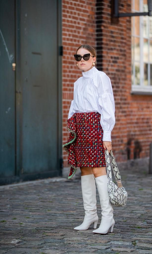 botas blancas en la fashion week