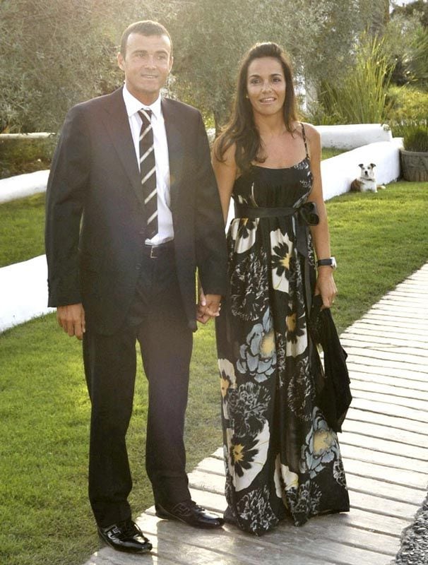 Luis Enrique y su mujer