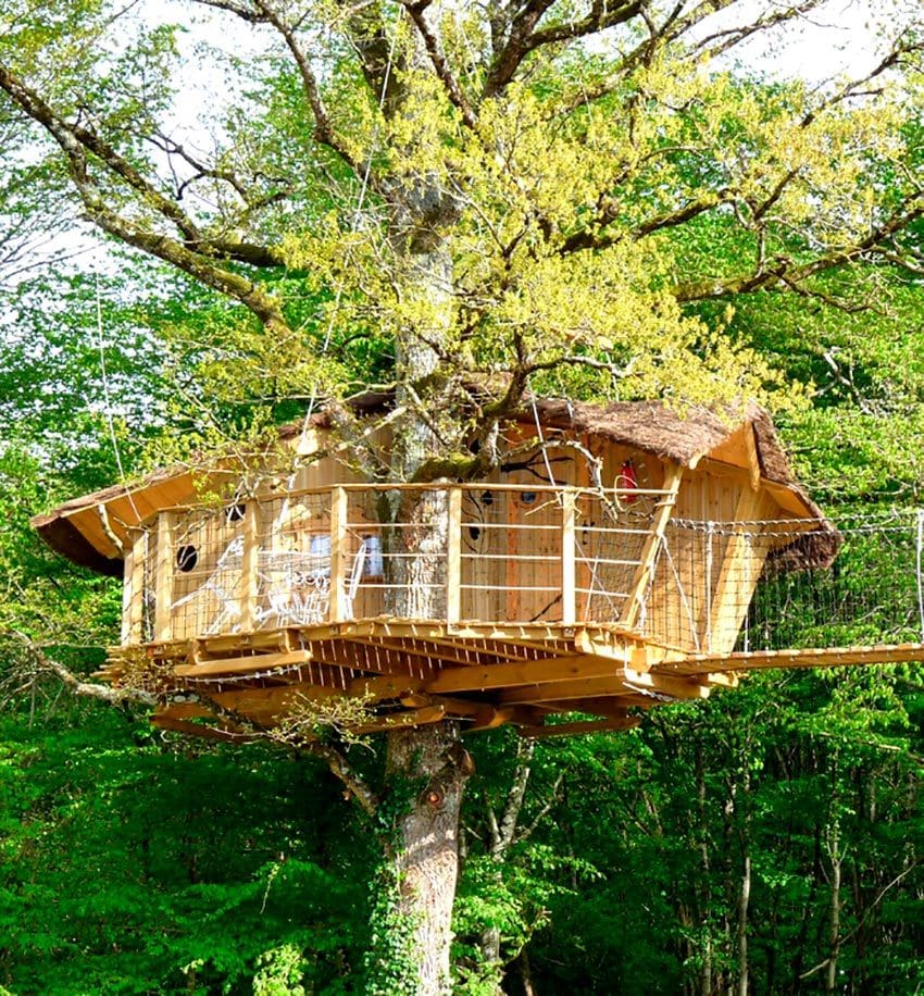 Cabañas en árboles en Vienne, Francia