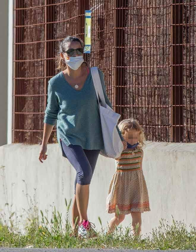 María Palacios con su hija Ginevra