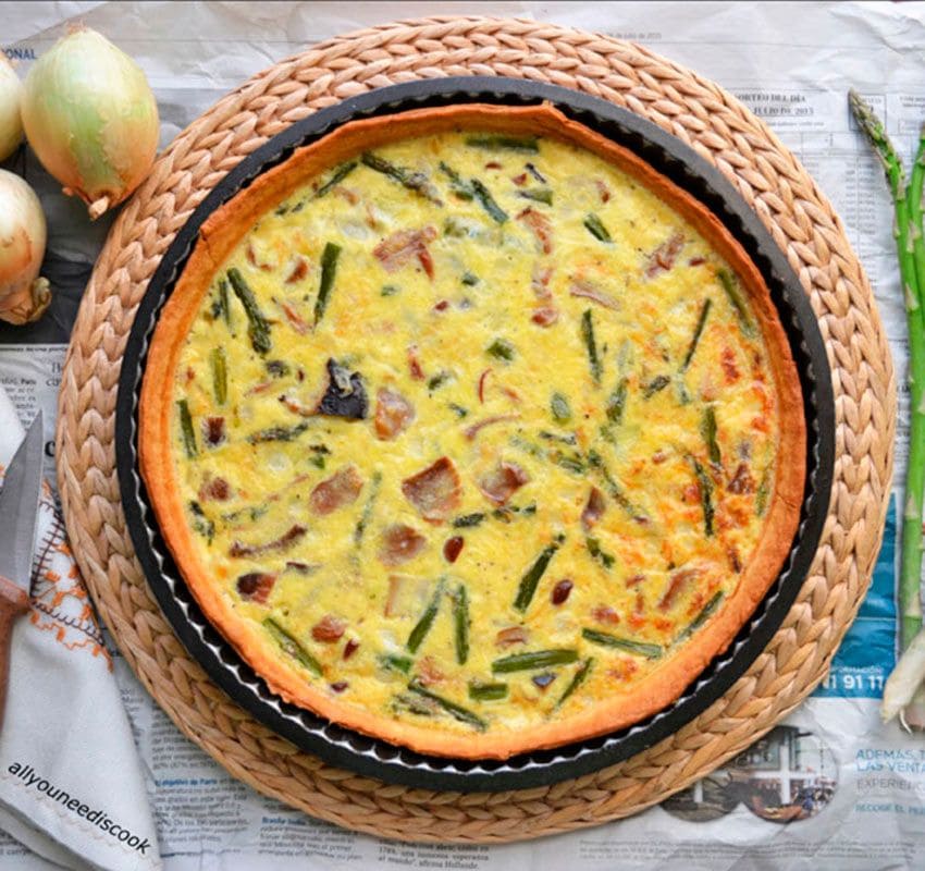 quiche esparragos