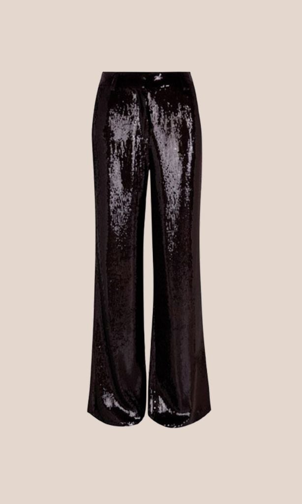 Pantalón de traje de lentejuelas (95 euros)