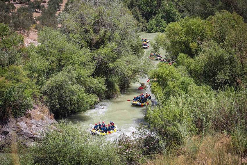 Rafting en el río Genil, Córdoba