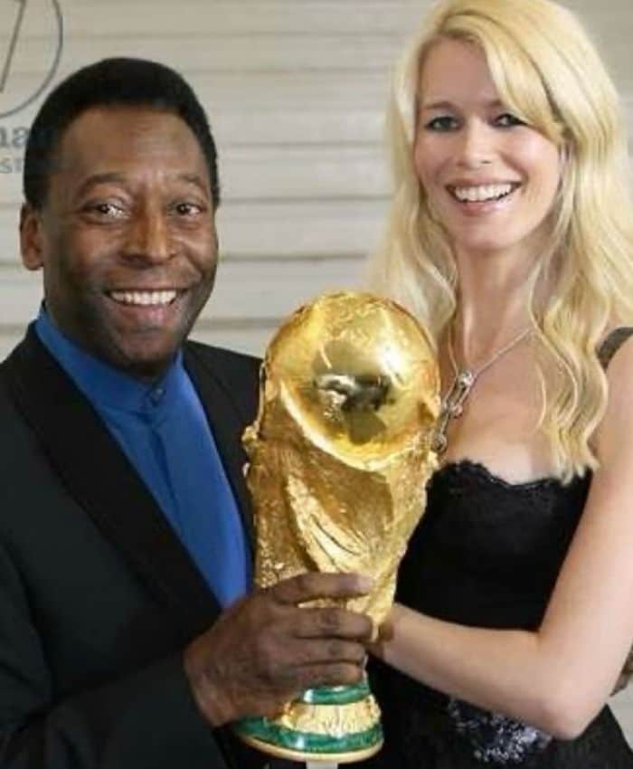 Claudia Schiffer y Pelé