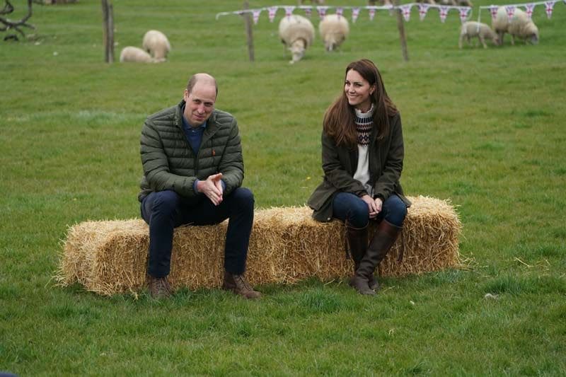 Los duques de Cambridge en el campo