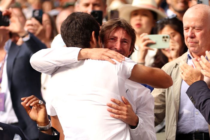 Las lágrimas de Juan Carlos Ferrero tras el triunfo de Carlos Alcaraz