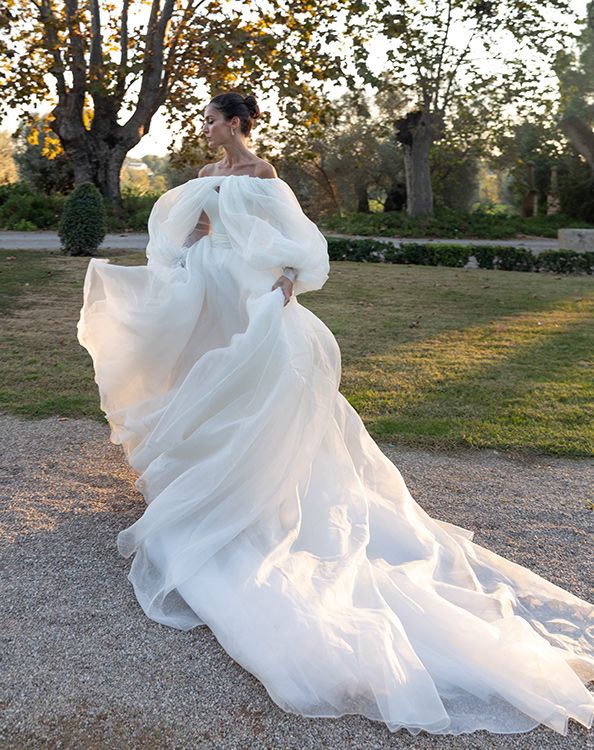 Vestido de novia vaporoso