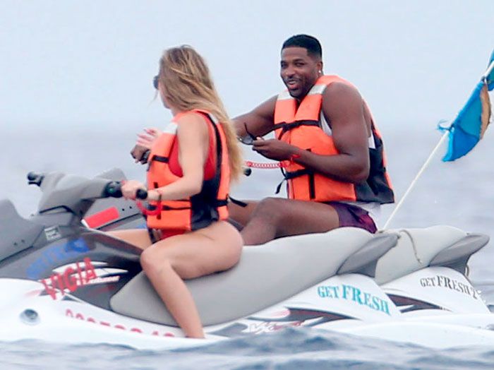 Khloe Kardashian y Tristan Thompson