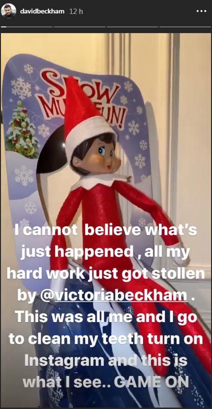 La divertida 'pelea' de David y Victoria Beckham por controlar al duendes navideños de la casa