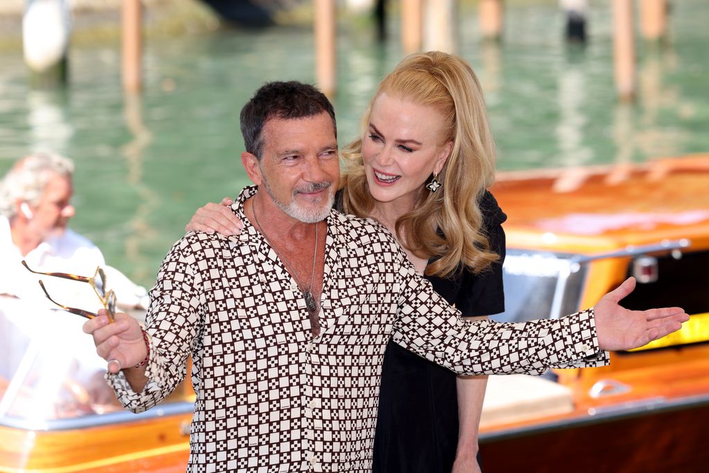  Nicole Kidman y  Antonio Banderas en el Festival de Venecia el 30 de agosto de 2024