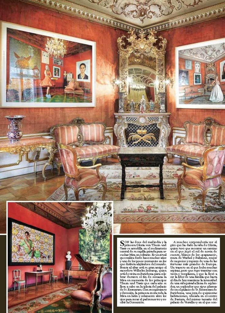 Gloria von Thurn und Taxis casa. ARCHIVO HOLA. USO PLUS