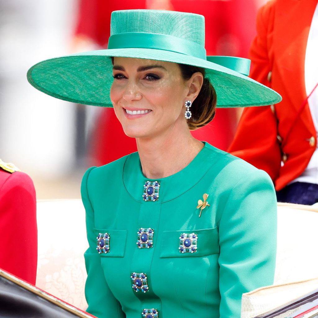 The Princess of Wales, pictured at Trooping the Colour 2023, is Colonel of the Irish Guards
