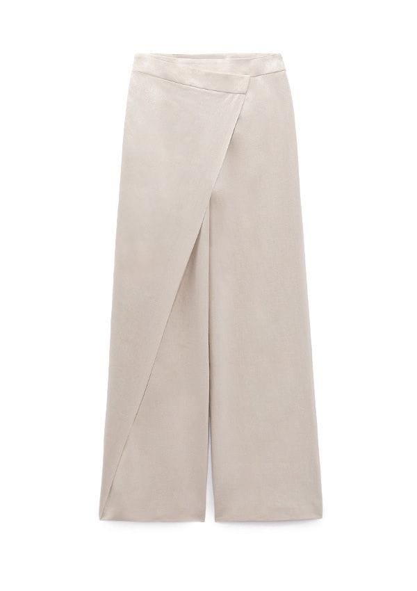 pantalon lino zara